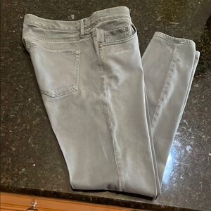 LOFT Green Skinny Jeans Stretch Denim